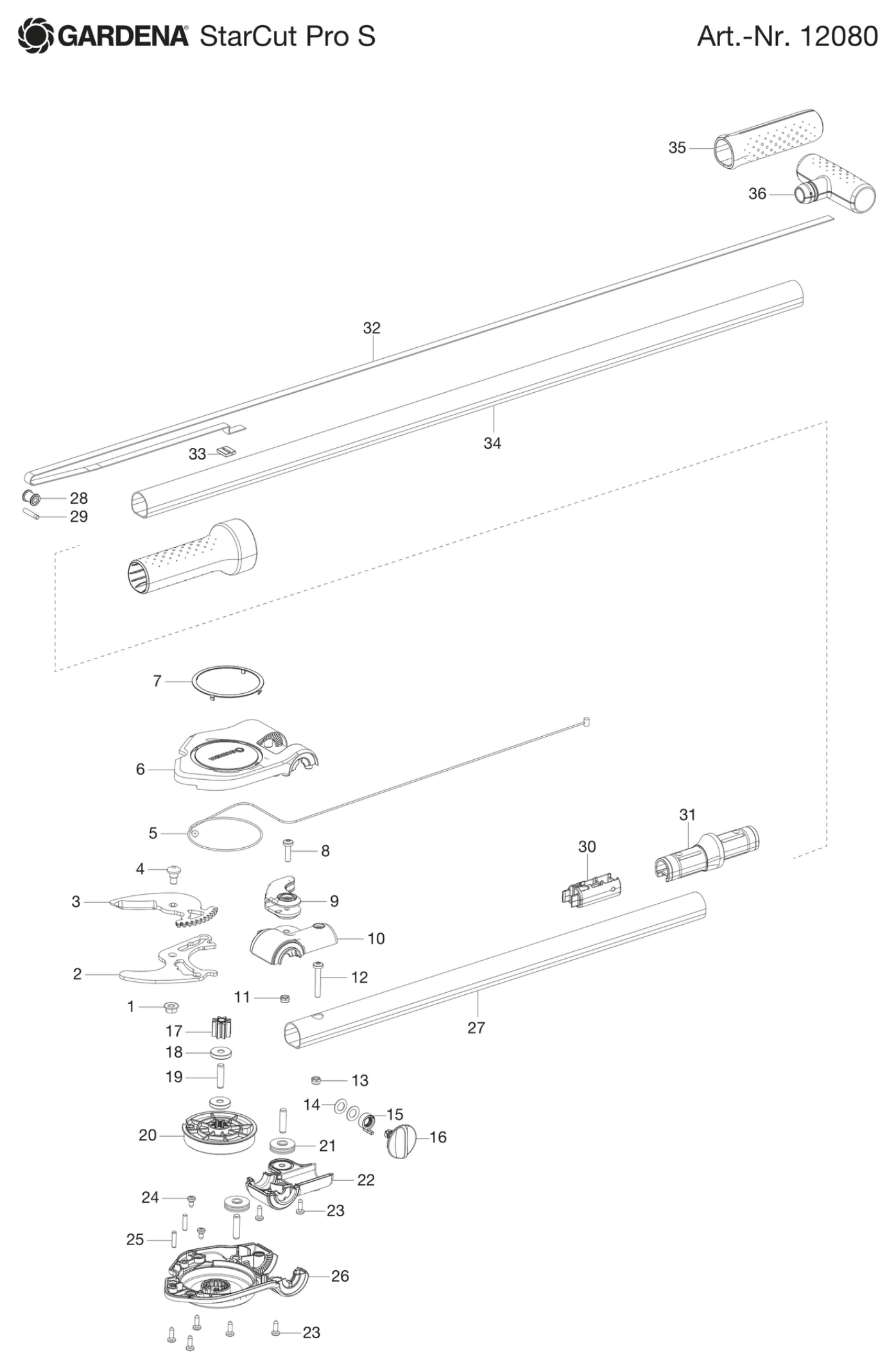 Schema piese de schimb FOARFECA CRENGI STARCUT PRO S  12080