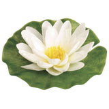 Decoratiune lac nufar matase alb 7993