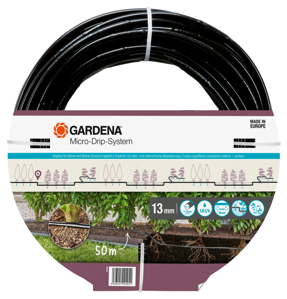 CONDUCTA SUBTERANA PICURARE 13 MM 1/2 1.6 L/H  13504