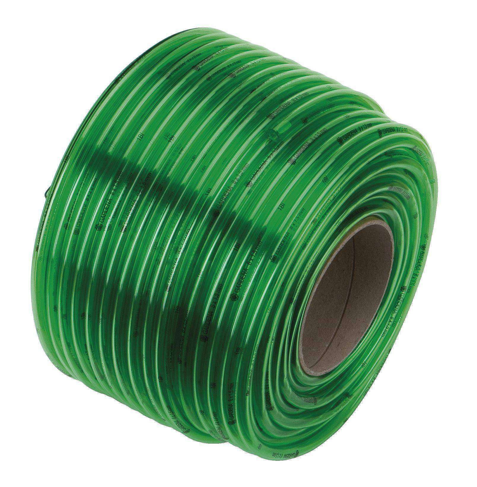 Furtun transparent verde 6x1,5mm rola 100m 4985