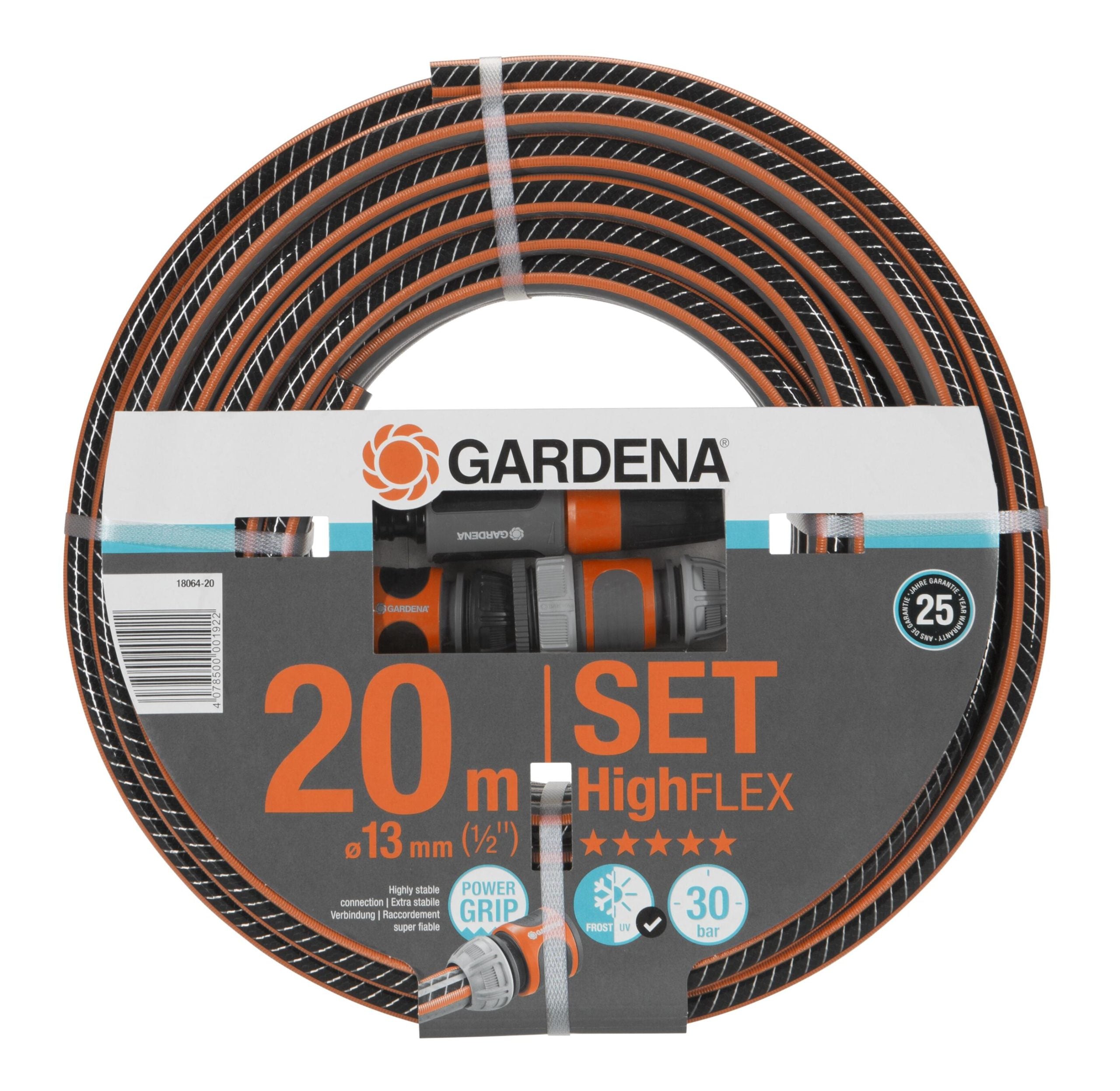 FURTUN COMFORT HIGHFLEX13mm (1/2) - 20m cu conectori si spritzer 18064