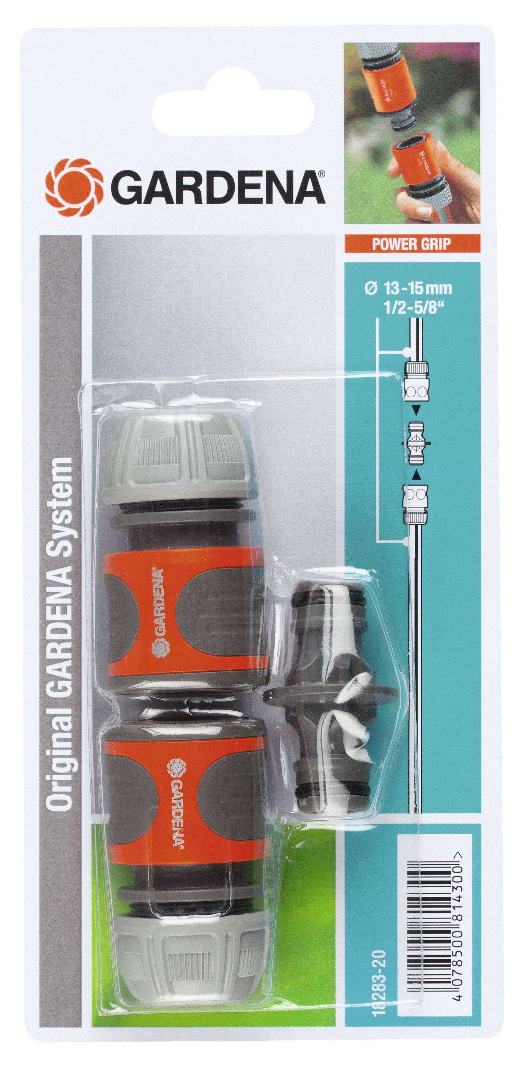 SET CONECTORI PENTRU FURTUN 13MM (1/2) 15MM (5/8) SI NIPLU INTERMEDIAR 18283