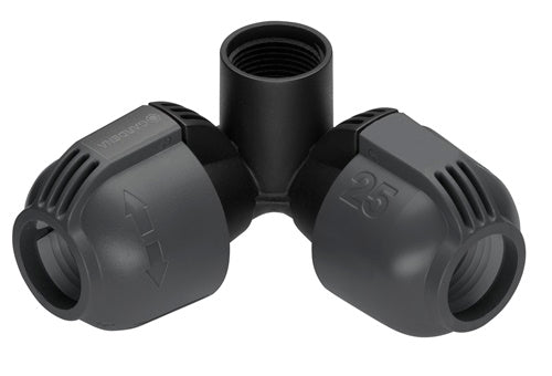 CONECTOR UNGHIULAR 25 mm x 3/4 FILET INT. - 2764