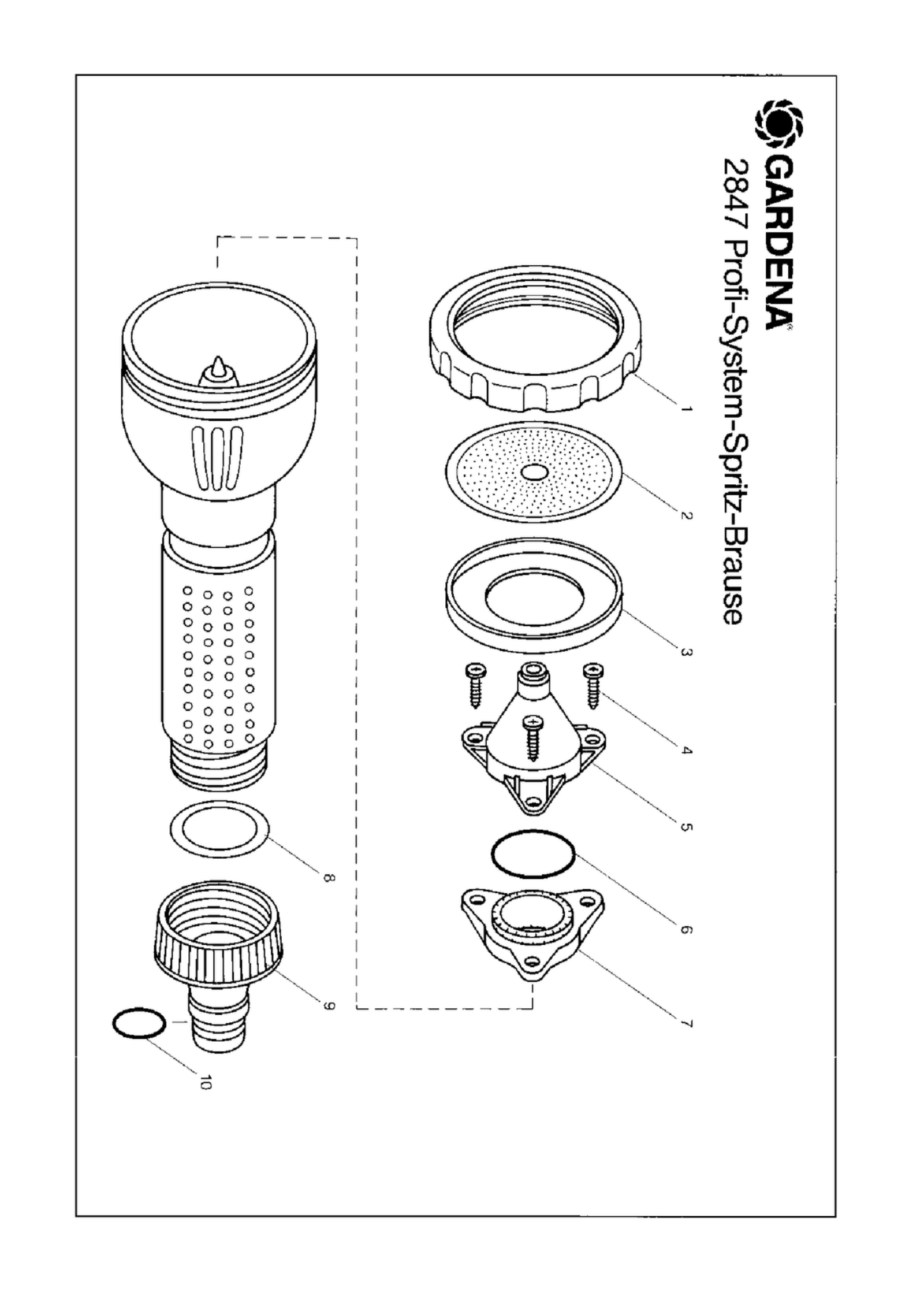 Schema piese de schimb Stropitor Dus Profi 2847