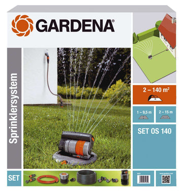 Set irigare cu aspersor telescopic oscilant OS 140 rectangular 8221