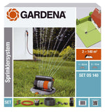 Set irigare cu aspersor telescopic oscilant OS 140 rectangular 8221